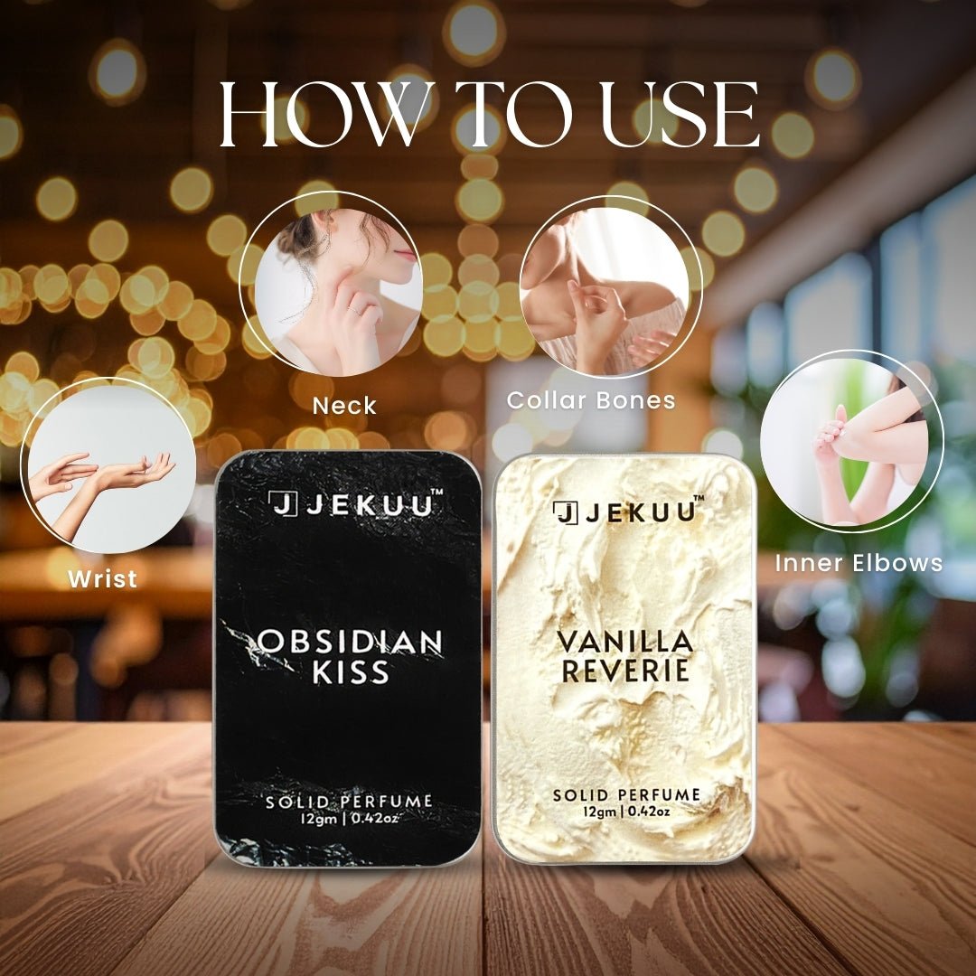 Buy 1 Get 1 Solid Perfumes Combo | Obsidian Kiss & Vanilla Reverie - JEKUU