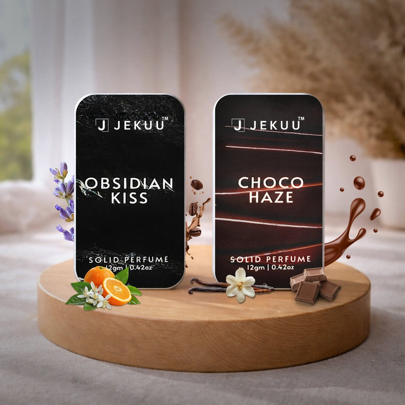 Buy 1 Get 1 Solid Perfumes Combo | Obsidian Kiss & Choco Haze - JEKUU