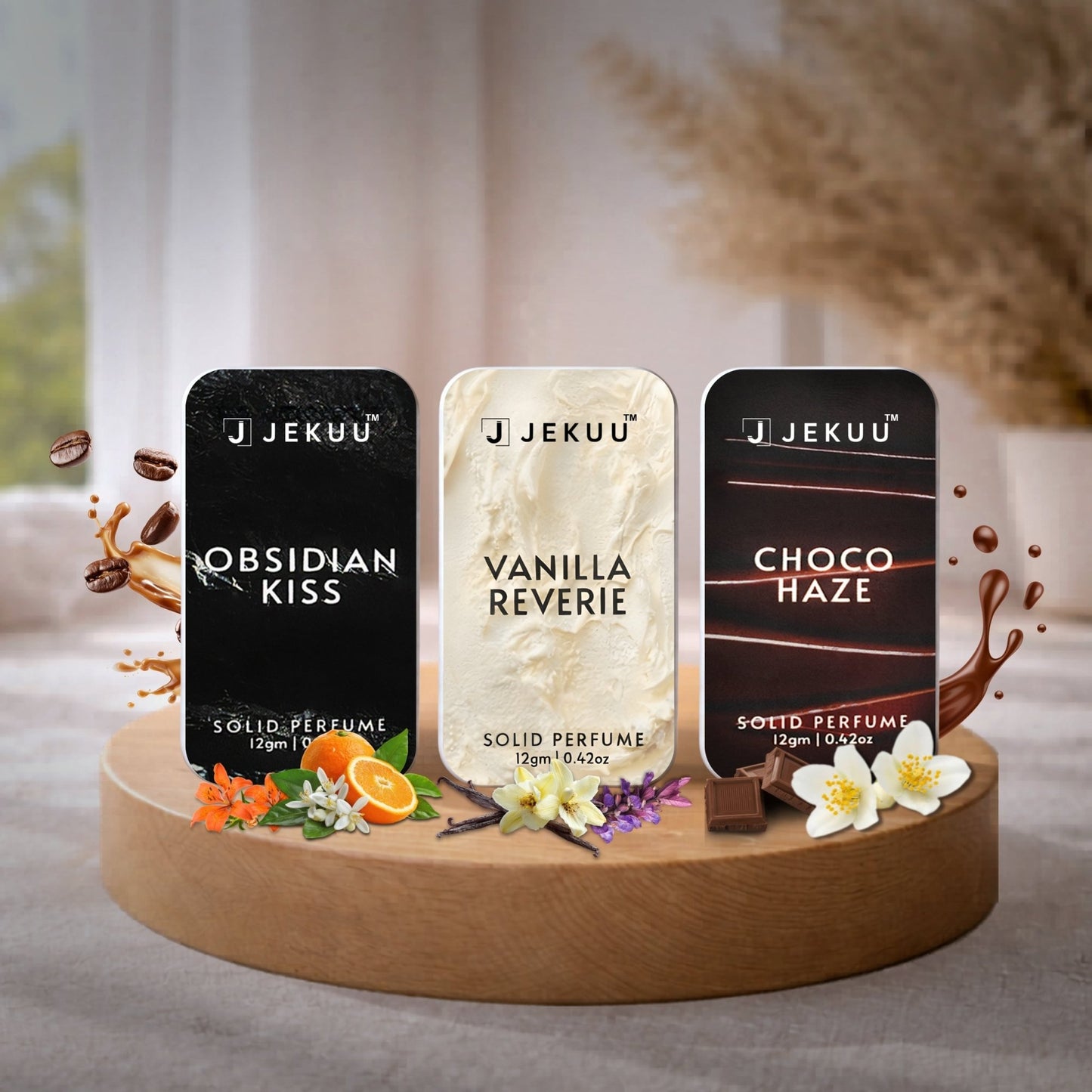 Buy 3 Save £8.00 on Solid Perfumes for Women – Pack of 3 (12g Each) - JEKUU