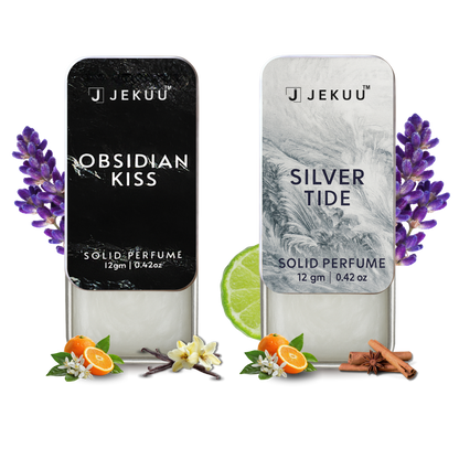 Dual Combo  Silver Tide & Obsidian Kiss Solid Perfumes