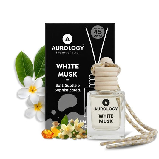 White Musk & Ocean Elite & Allure Bloom Car Hanging Perfume Pack of 3 (36 ml) - JEKUU