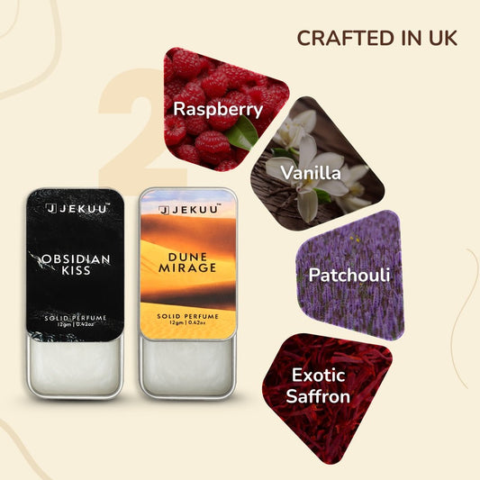 Buy 1 Get 1 Obsidian Kiss and Dune Mirage Solid perfumes - JEKUU