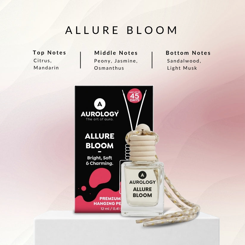 White Musk & Allure Bloom Car Hanging  Pack Of 2 (24 ml )
