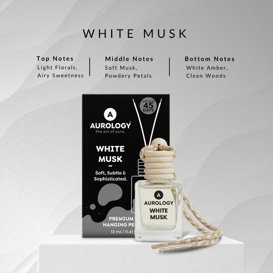 White Musk & Ocean Elite Car Perfume Pack of 2 (24 ml) - JEKUU