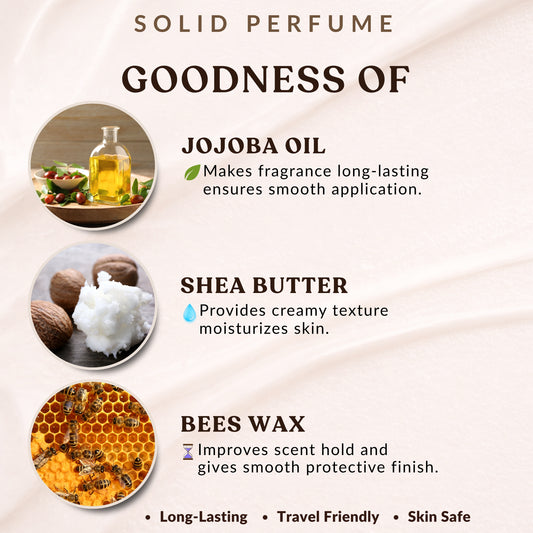 Solid Perfumes for Men & Women (Pack of 3) 36g