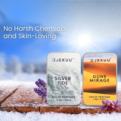 Skin-loving  solid perfumes contain no harsh chemicals for a premium, natural fragrance experience.
