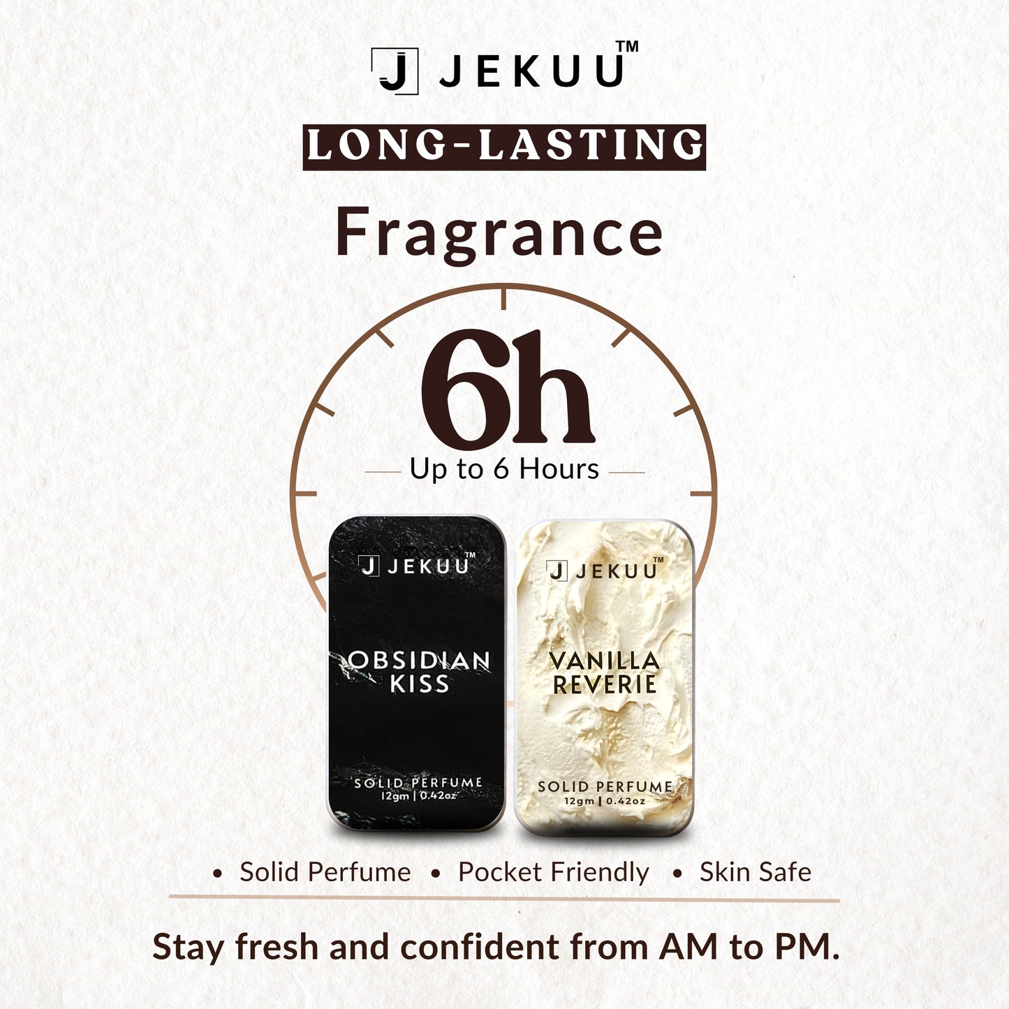 Dual Combo  Obsidian Kiss & Vanilla Reverie Solid Perfumes
