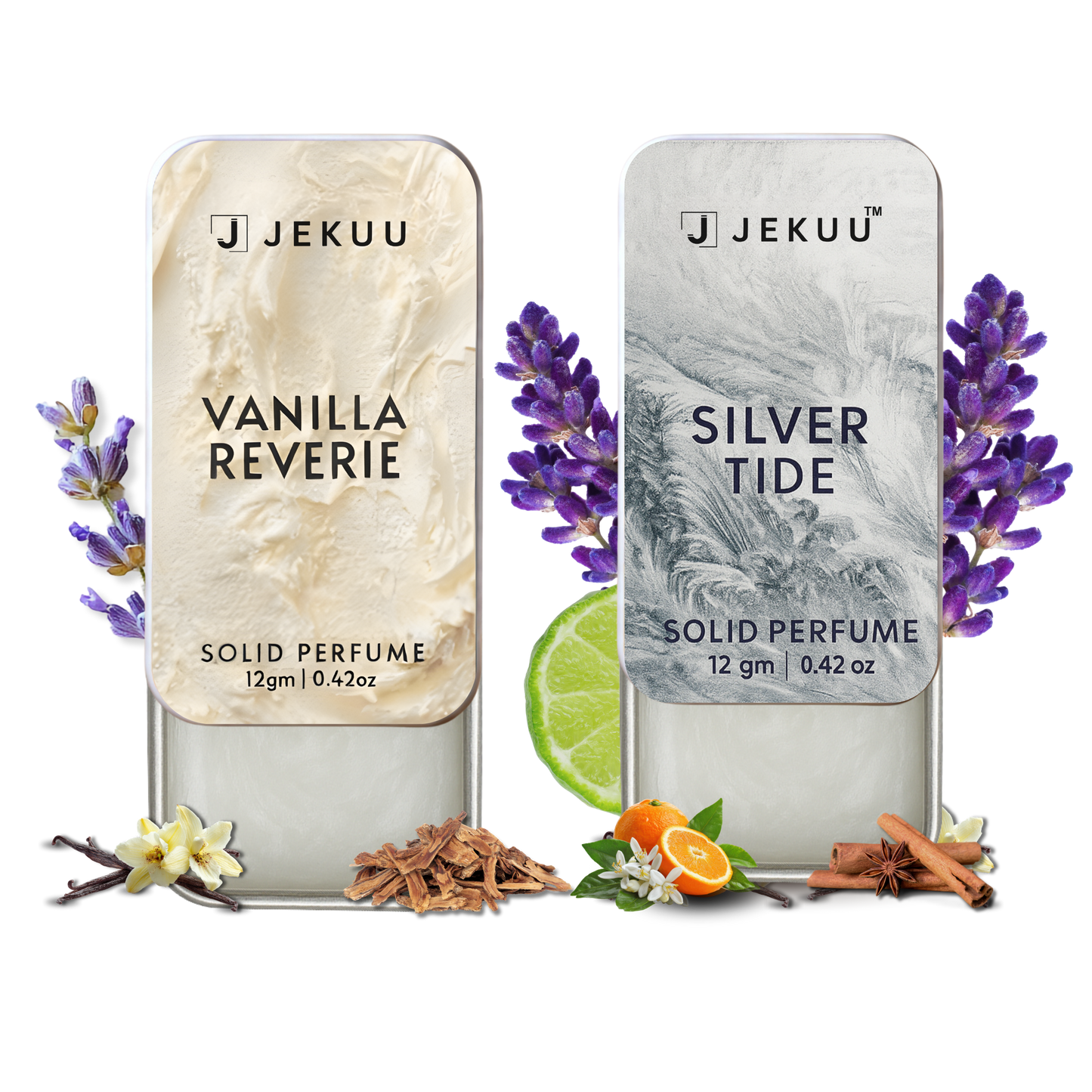 Dual Combo Silver Tide & Vanilla Reverie Solid Perfumes