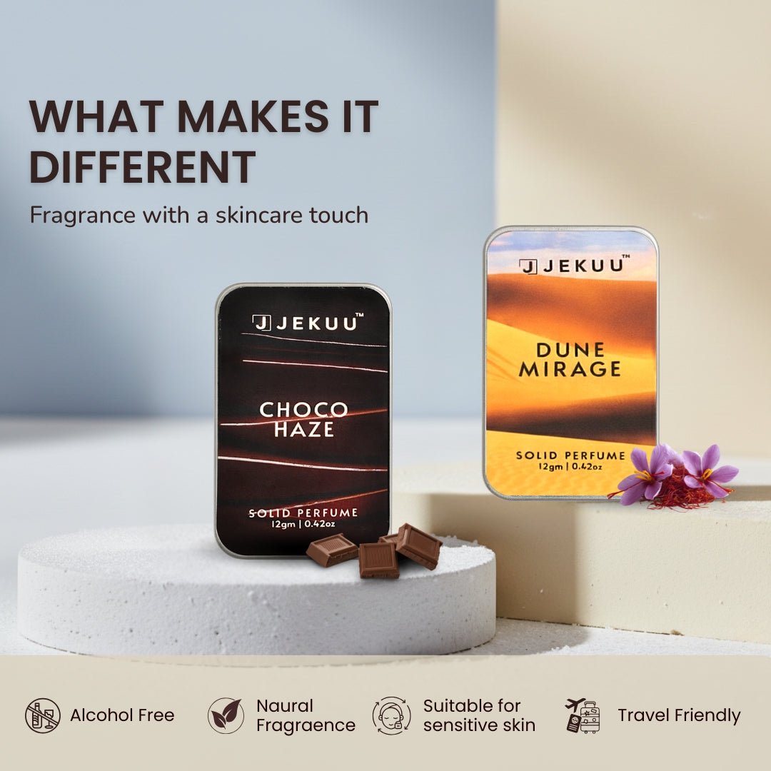 Alcohol-free, travel-friendly solid perfumes that blend premium natural fragrances with a gentle, skin-loving touch.