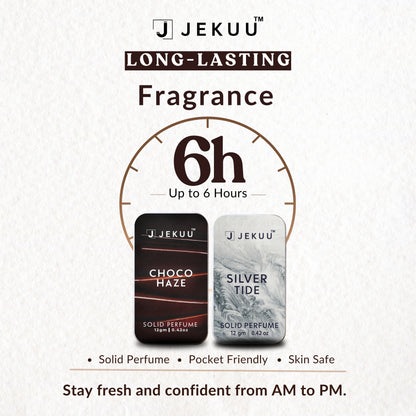 Dual Combo Silver Tide and Choco Haze Solid perfumes