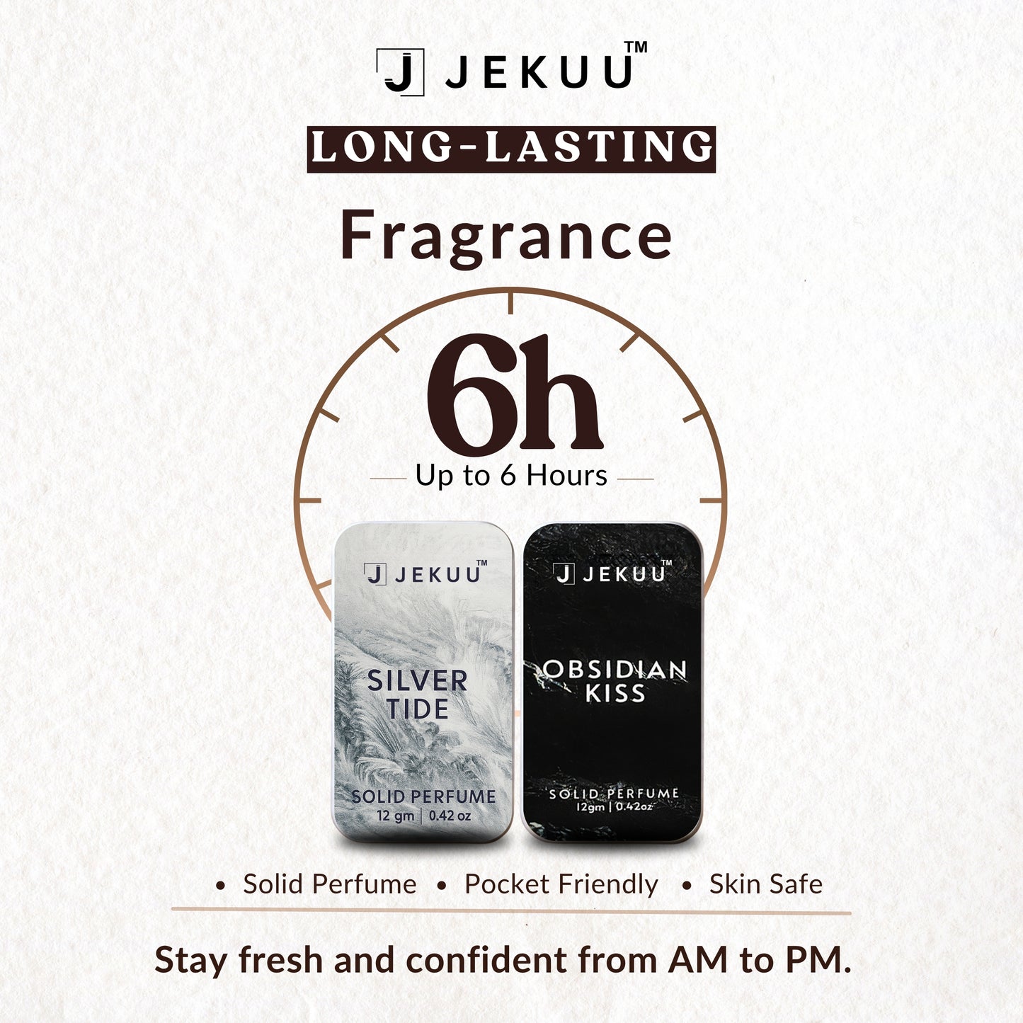 Dual Combo  Silver Tide & Obsidian Kiss Solid Perfumes