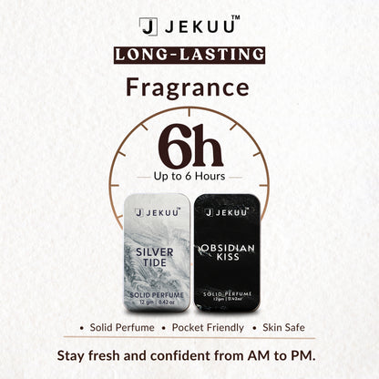 Dual Combo  Silver Tide & Obsidian Kiss Solid Perfumes