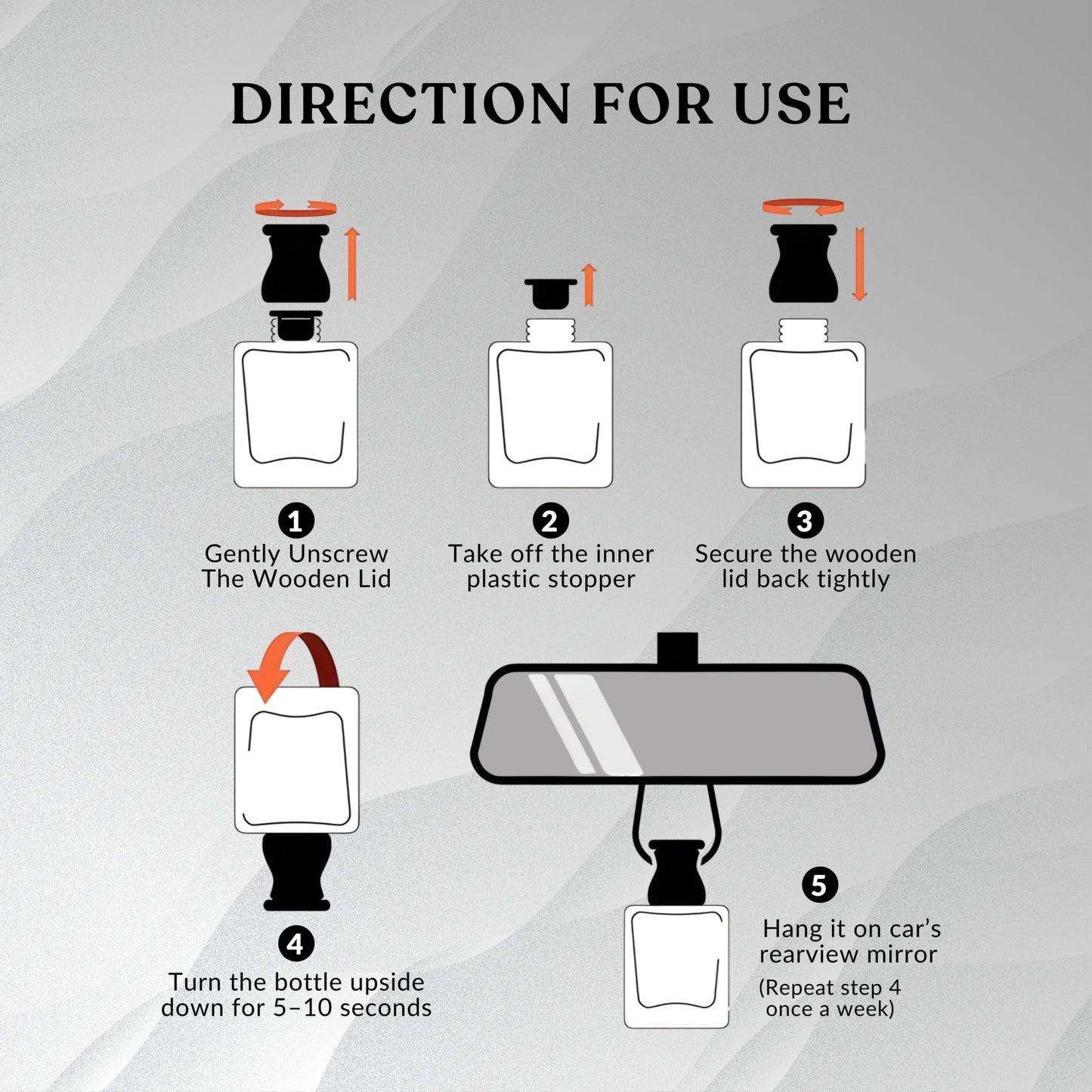 White Musk Car Hanging Perfume 12ml - JEKUU