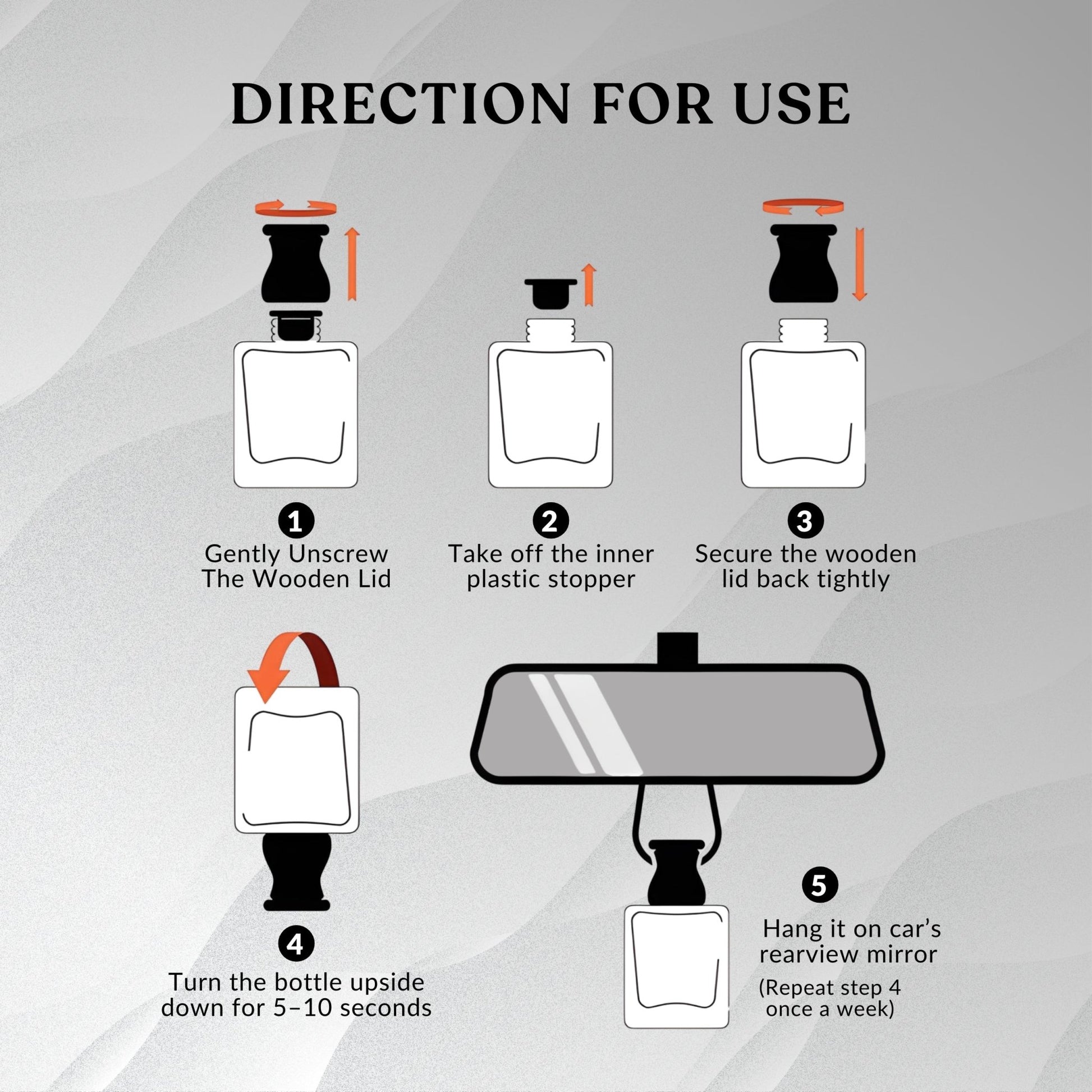 White Musk Car Hanging Perfume 12ml - JEKUU