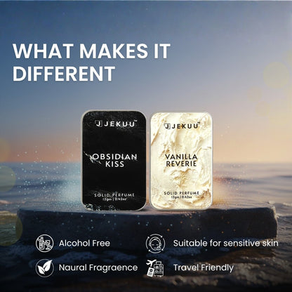 Buy 1 Get 1 Solid Perfumes Combo | Obsidian Kiss & Vanilla Reverie - JEKUU