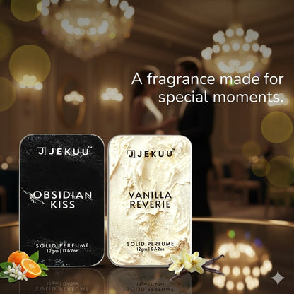 Buy 1 Get 1 Solid Perfumes Combo | Obsidian Kiss & Vanilla Reverie - JEKUU