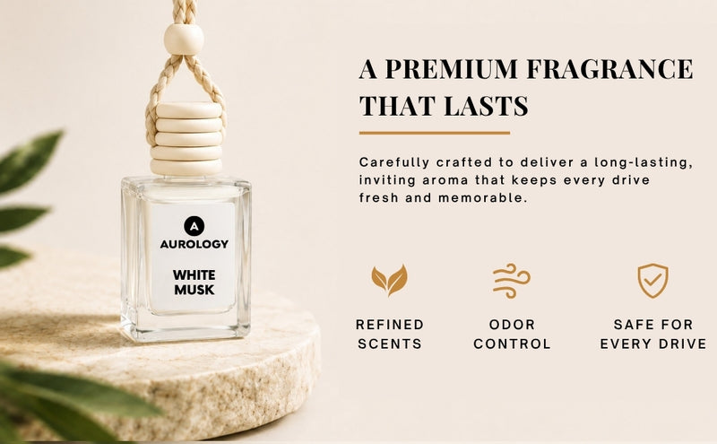 White Musk Car Hanging Perfume 12ml