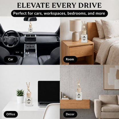 White Musk Car Hanging Perfume 12ml - JEKUU