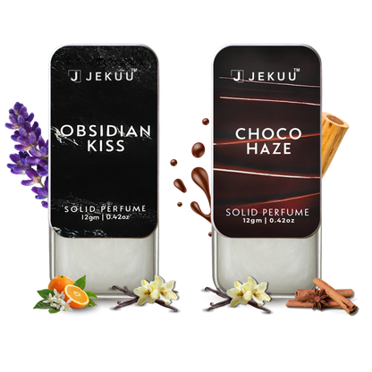 Dual Combo  Obsidian Kiss & Choco Haze Solid Perfumes