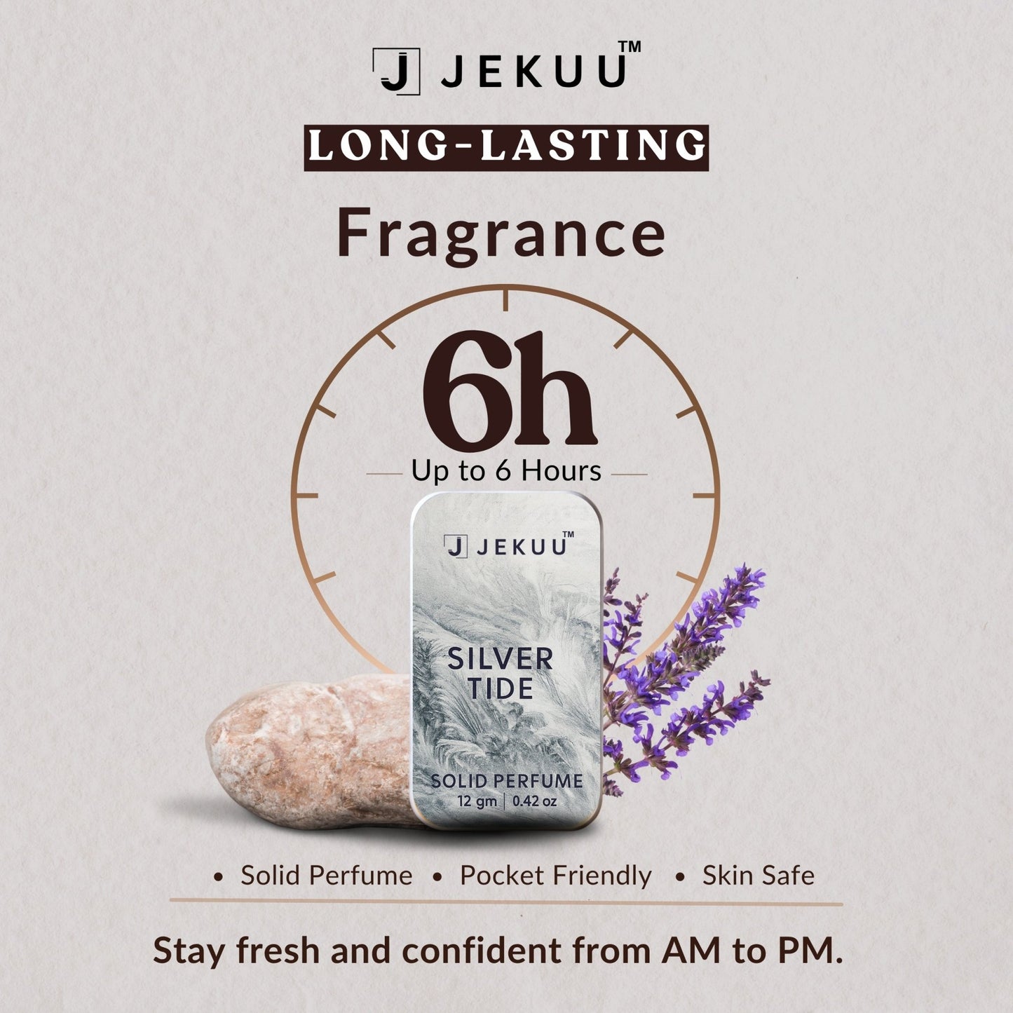 Silver Tide Solid Perfume 12g - JEKUU
