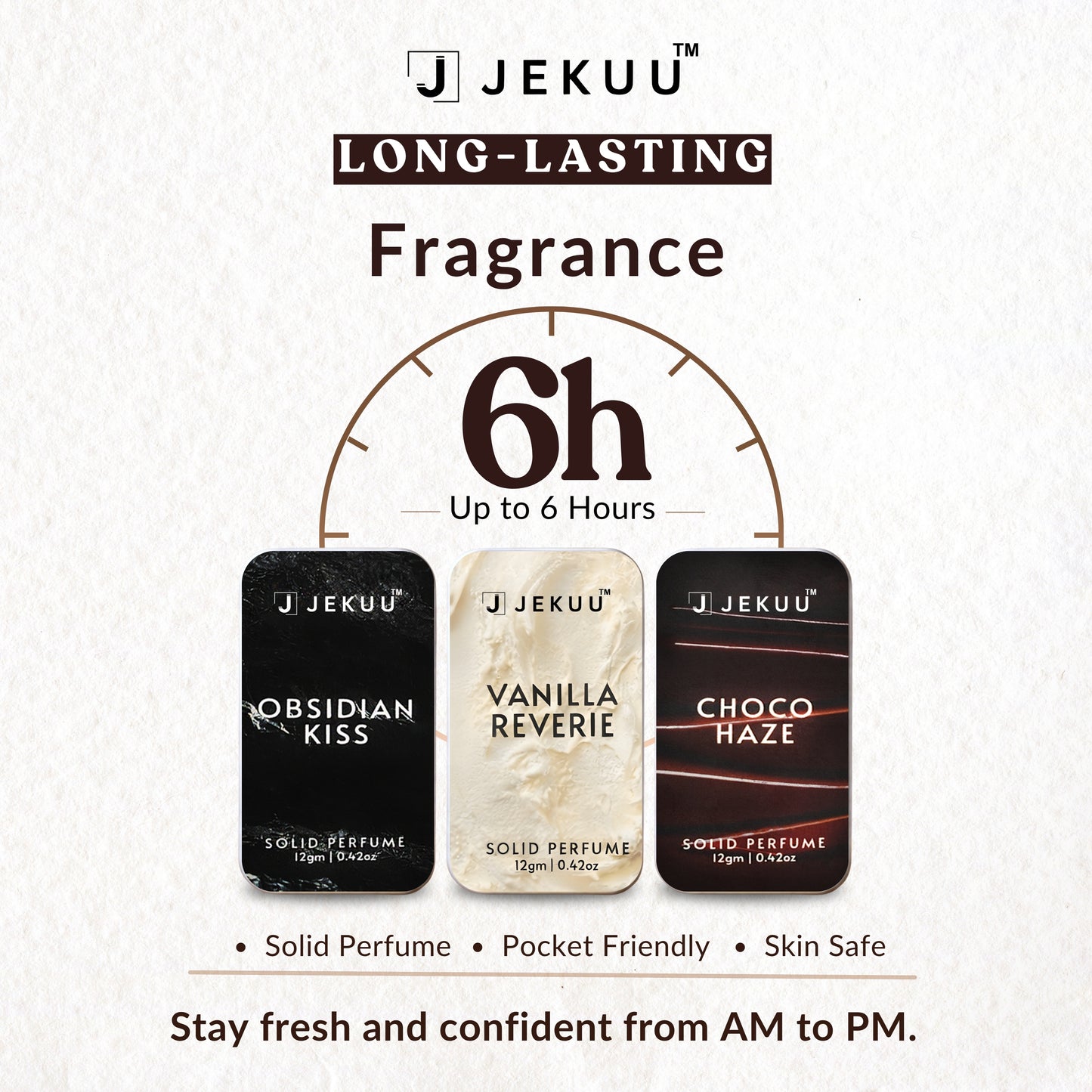 Solid Perfumes for Women – Pack of 3 (12g Each)