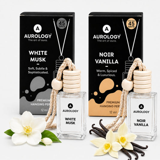 Noir Vanilla & White Musk Car Hanging Pack of 2 (24 ml ) - JEKUU