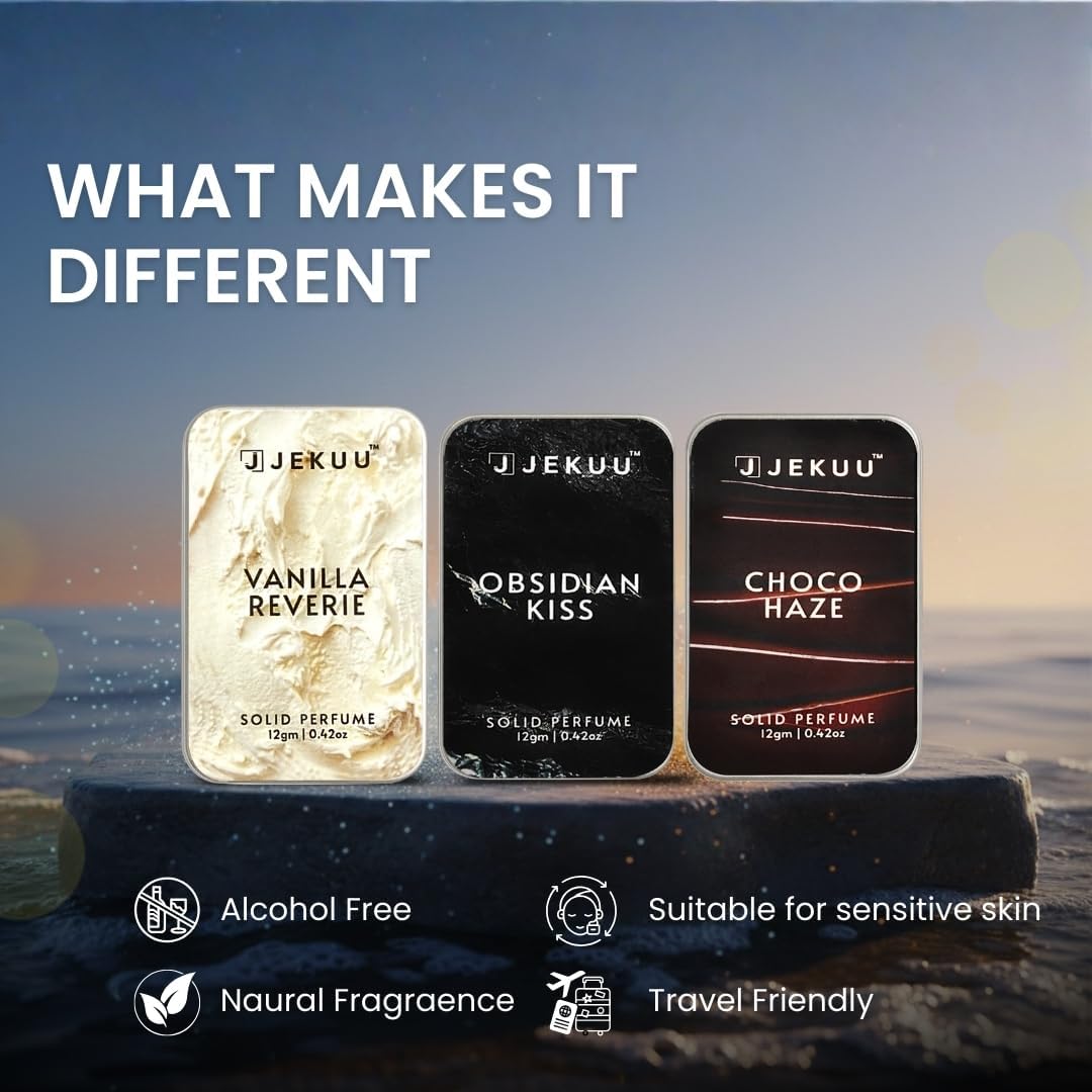 Buy 3 Save £8.00 on Solid Perfumes for Women – Pack of 3 (12g Each) - JEKUU