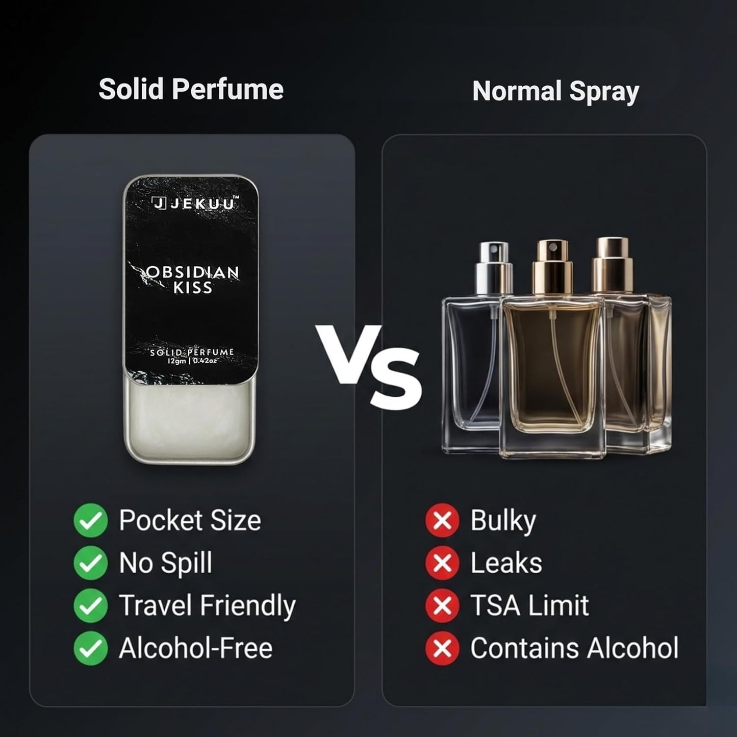 Buy 3 Save £8.00 on Solid Perfumes for Women – Pack of 3 (12g Each) - JEKUU