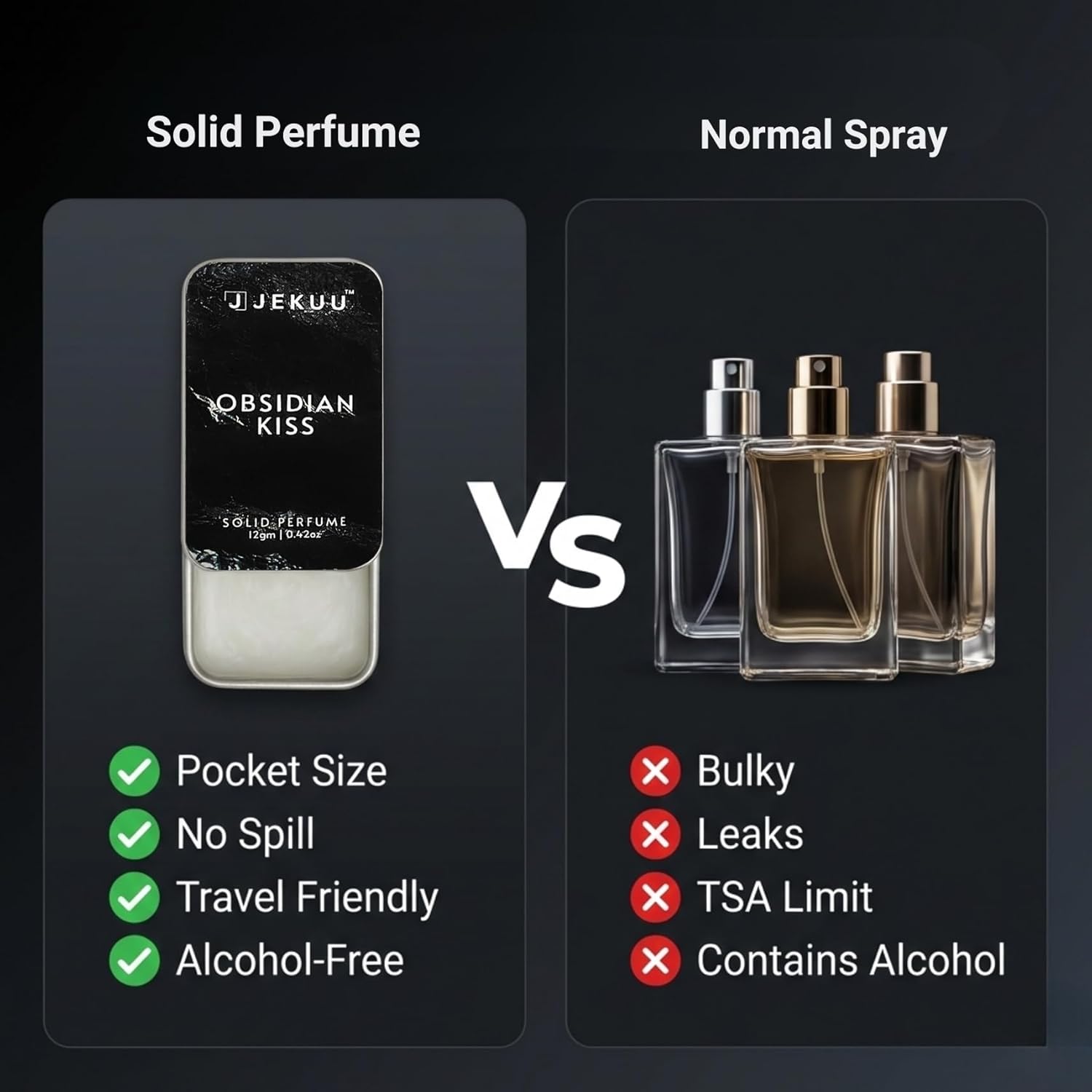 Buy 3 Save £8.00 on Solid Perfumes for Women – Pack of 3 (12g Each) - JEKUU