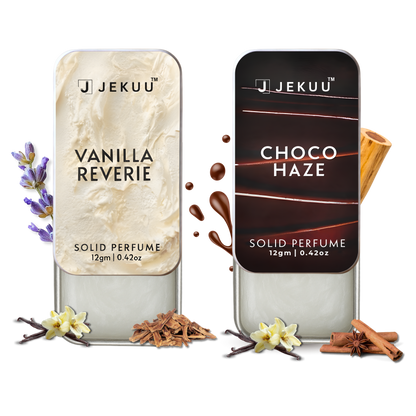 Dual Combo Vanilla Reverie and Choco Haze Solid Perfumes