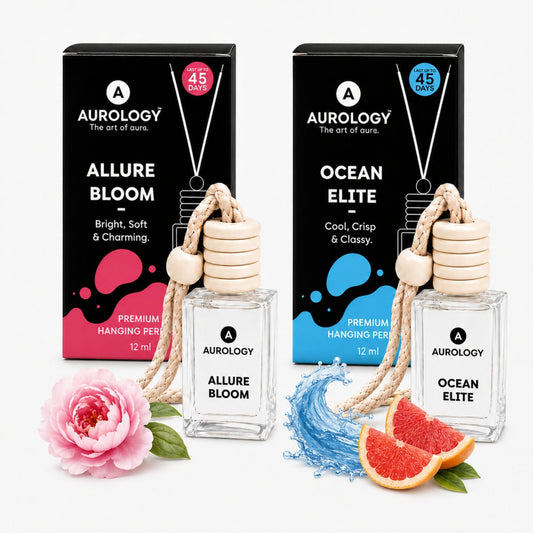 Ocean Elite & Allure Bloom Car Hanging Perfume Pack of 2 - JEKUU