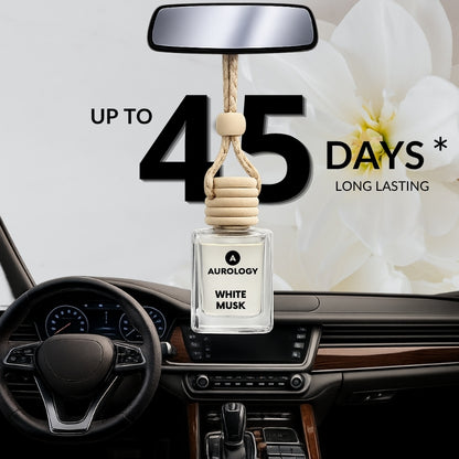 White Musk & Allure Bloom Car Hanging  Pack Of 2 (24 ml )