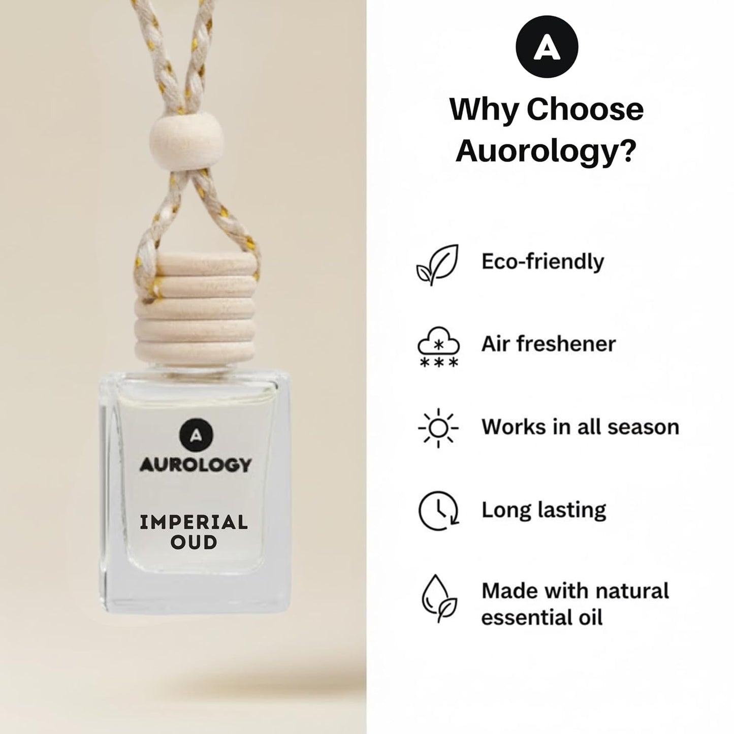 Imperial Oud Car Hanging Perfume 12ml - JEKUU