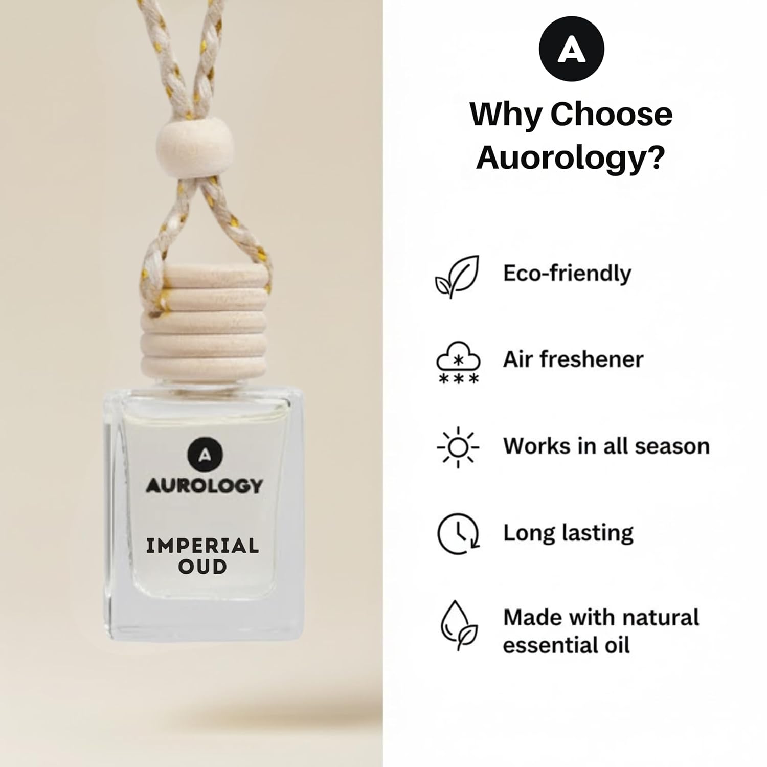 Imperial Oud Car Hanging Perfume 12ml - JEKUU