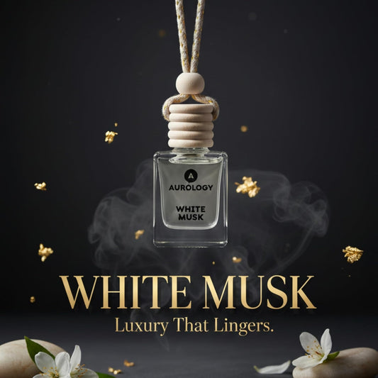 White Musk Car Hanging Perfume 12ml - JEKUU