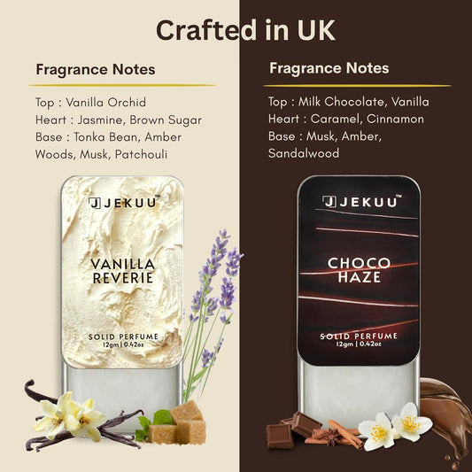 Buy 1 Get 1 Vanilla Reverie and Choco Haze Solid Perfumes - JEKUU