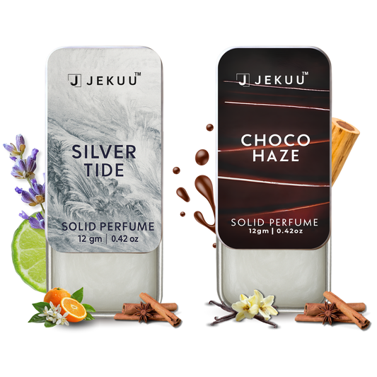 Dual Combo Silver Tide and Choco Haze Solid perfumes