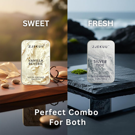 Buy 1 Get 1 Solid Perfumes Combo Silver Tide & Vanilla Reverie - JEKUU