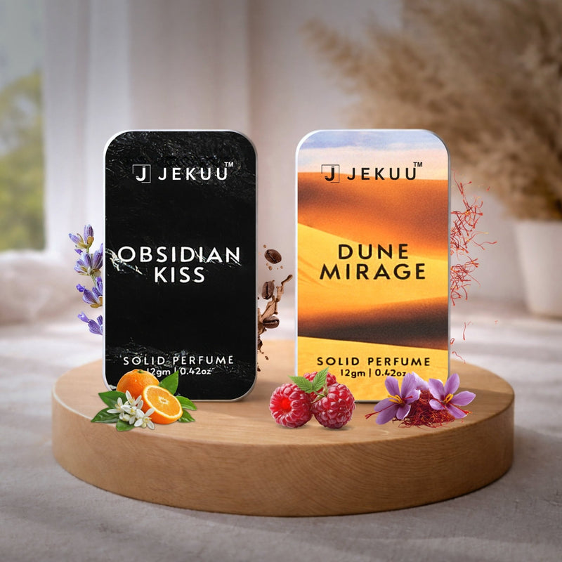 Buy 1 Get 1 Obsidian Kiss and Dune Mirage Solid perfumes - JEKUU