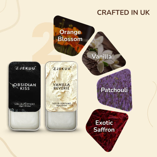 Buy 1 Get 1 Solid Perfumes Combo | Obsidian Kiss & Vanilla Reverie - JEKUU