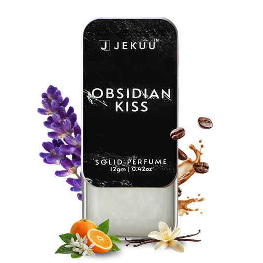 Solid Perfume blends wood, lavender, coffee, and vanilla for a bold, luxurious scent.