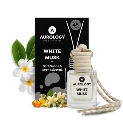 White Musk Car Hanging Perfume 12ml - JEKUU